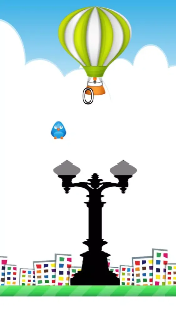 Zrzuty ekranu Flappy Blue - City Bird