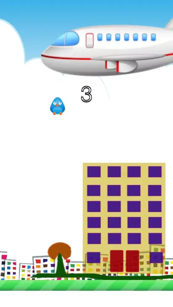 Zrzuty ekranu Flappy Blue - City Bird