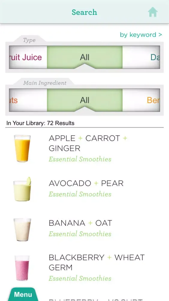 Ảnh chụp màn hình của Smoothies from Whole Living for iPhone/iPod Touch
