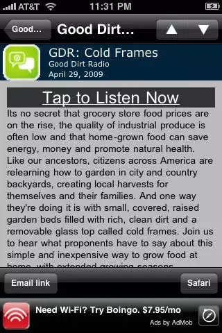 Captures d'écran de GreenSpot Lite (Sustainable, Renewable, Green - podcasts, news, tips)
