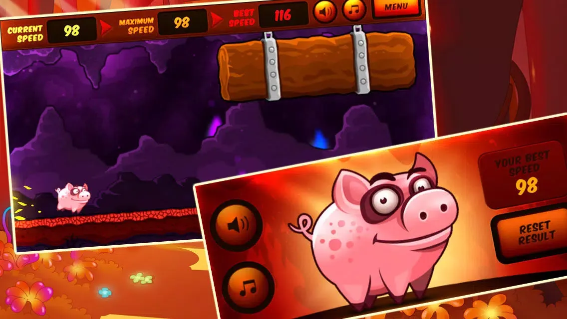 Capturas de tela do Parkour Flappy Pig