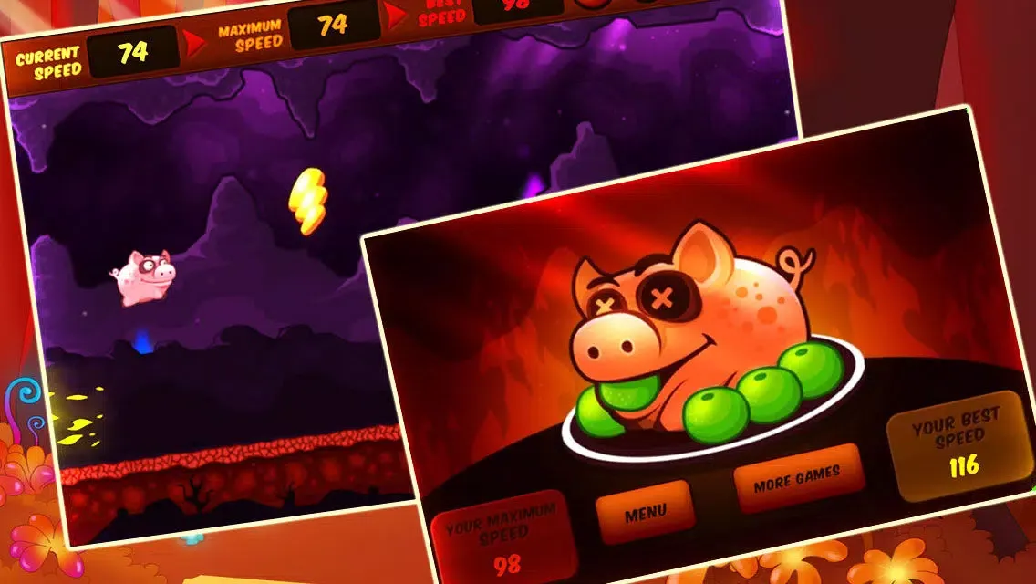 Capturas de tela do Parkour Flappy Pig