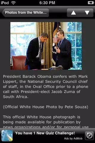 Capturas de tela do Obama Administration - White House News