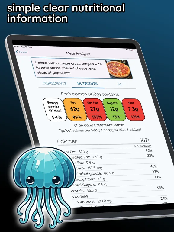 Jellyfish AI Calorie Counter iPad  Screenshots