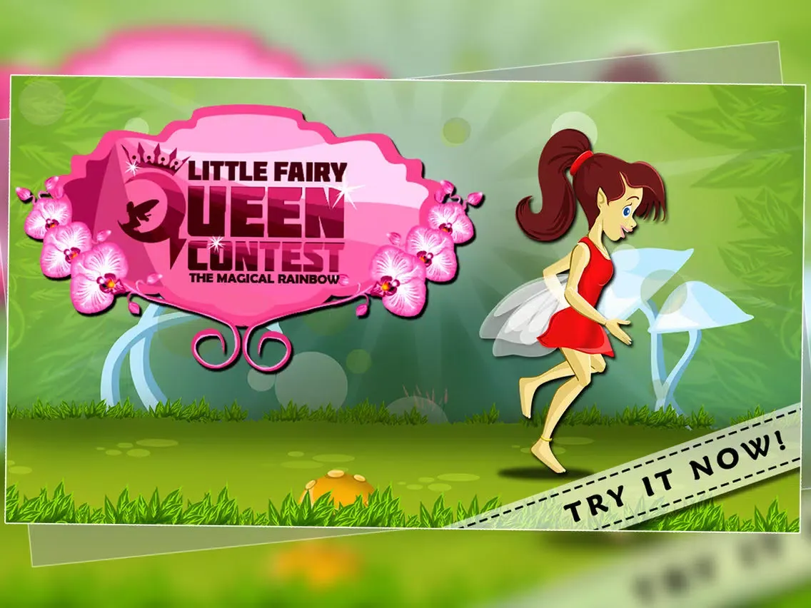 Little Fairy Queen Contest - The Magical Rainbow - Free iPad  Screenshots