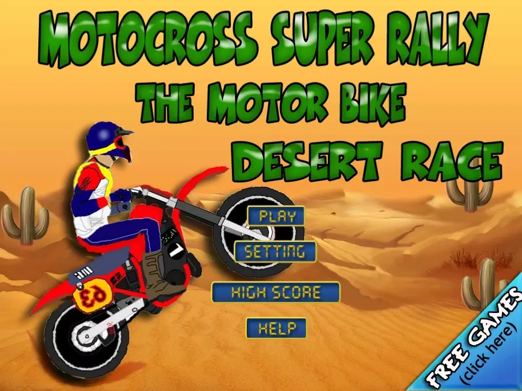 Motocross super rally - The motor bike desert race - Free Edition iPad  스크린샷