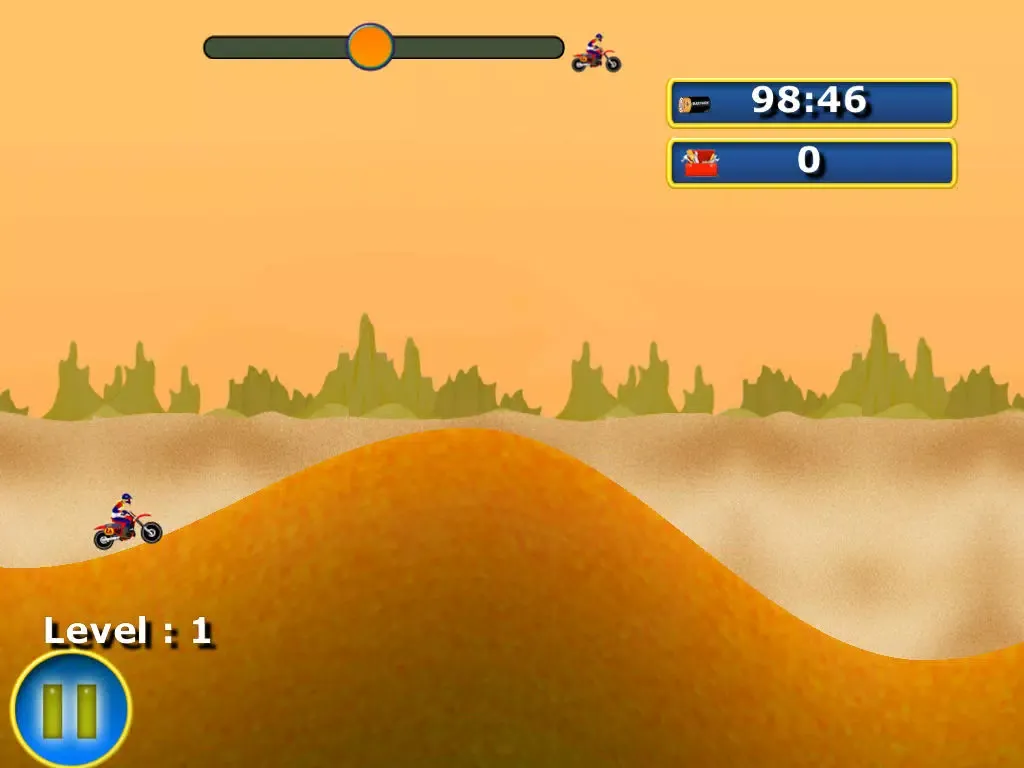 Motocross super rally - The motor bike desert race - Free Edition iPad  스크린샷