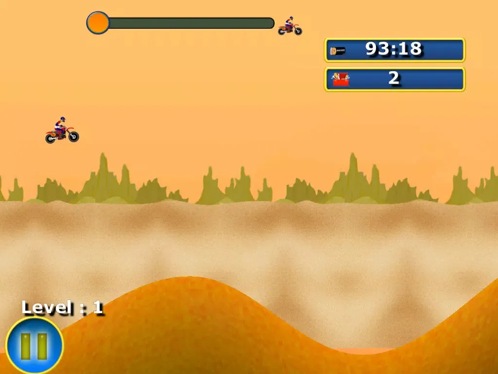 Motocross super rally - The motor bike desert race - Free Edition iPad  스크린샷
