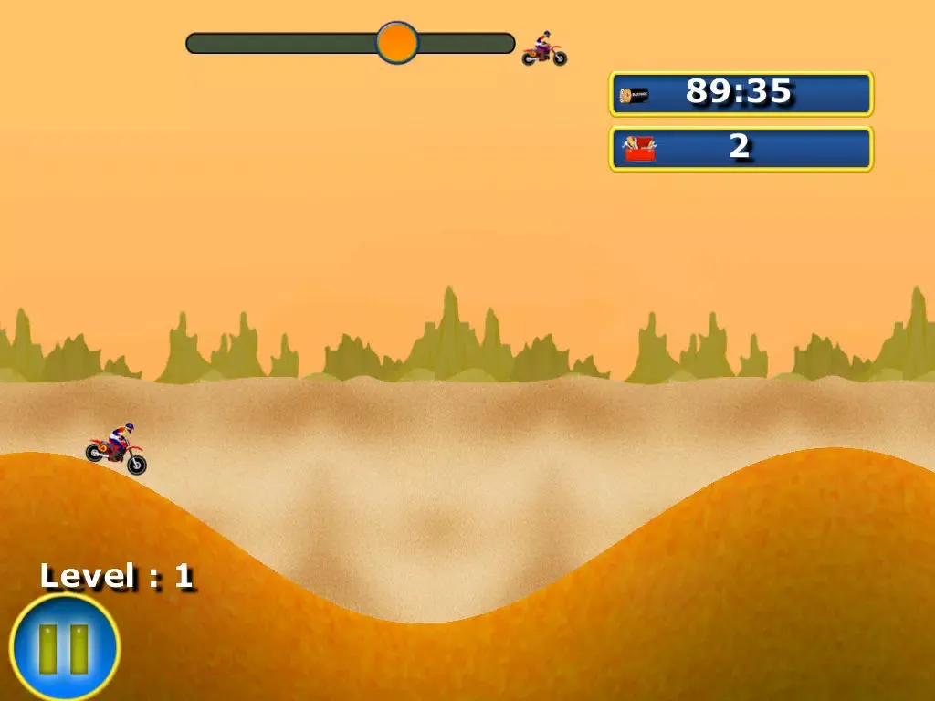 Motocross super rally - The motor bike desert race - Free Edition iPad  스크린샷