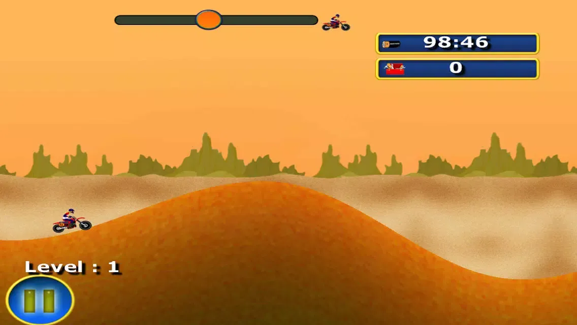 Motocross super rally - The motor bike desert race - Free Edition 스크린샷