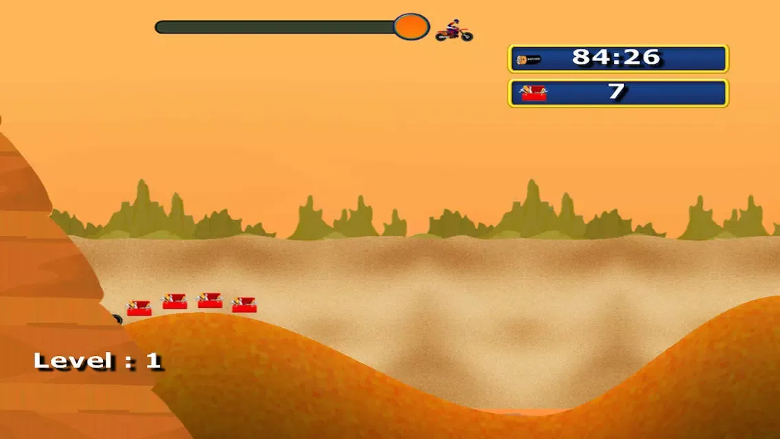 Motocross super rally - The motor bike desert race - Free Edition 스크린샷