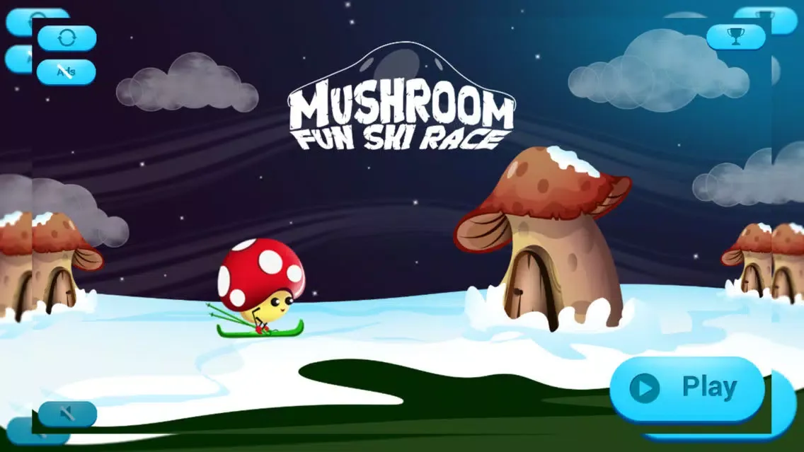 Mushroom Fun Ski Race - Free應用截圖