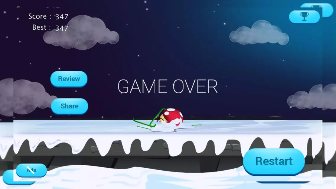Mushroom Fun Ski Race - Free應用截圖