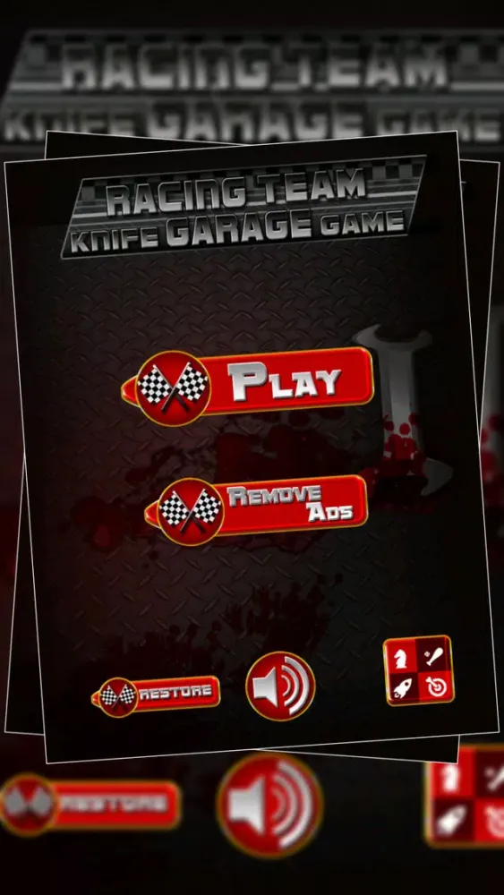 Racing Team Knife Garage Game : The Race across your finger - Free Edition স্ক্রিনশট