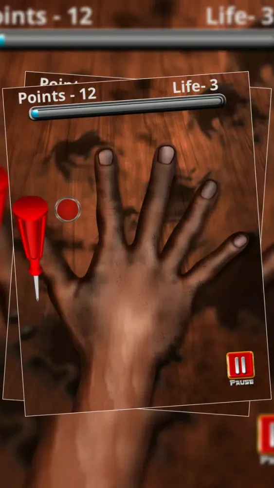 Racing Team Knife Garage Game : The Race across your finger - Free Edition স্ক্রিনশট