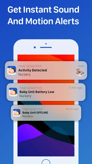 Capturas de tela do Cloud Baby Monitor