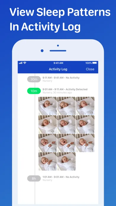 Capturas de tela do Cloud Baby Monitor