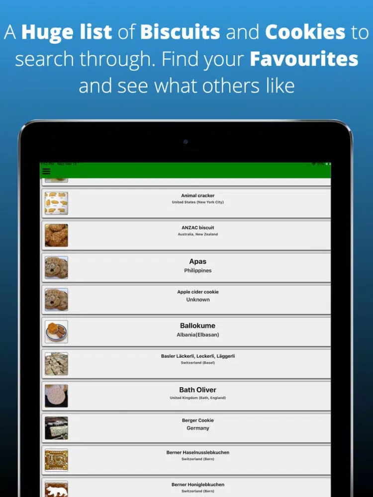 Capturas de tela do Biscuits & Cookies Dictionary iPad 