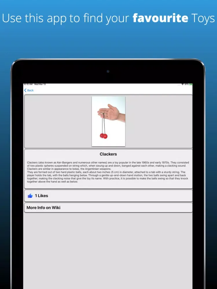 Toys Dictionary iPad  Screenshots