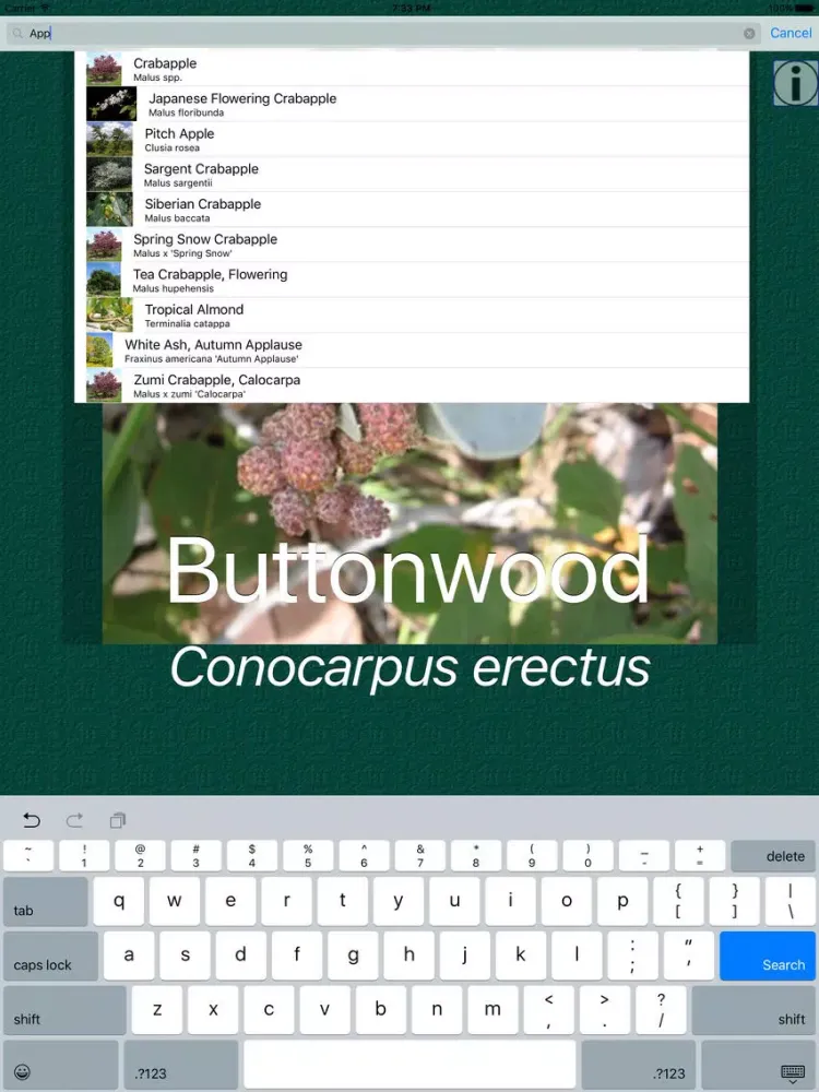 Tree Dictionary Pro iPad  سکرین شاٹس