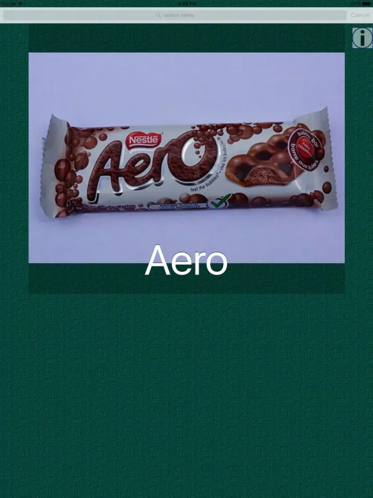 Chocolates & Sweets Dictionary iPad  স্ক্রিনশট