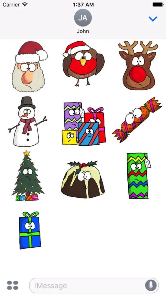 Ảnh chụp màn hình của Grumpy Xmas Stickers for Christmas