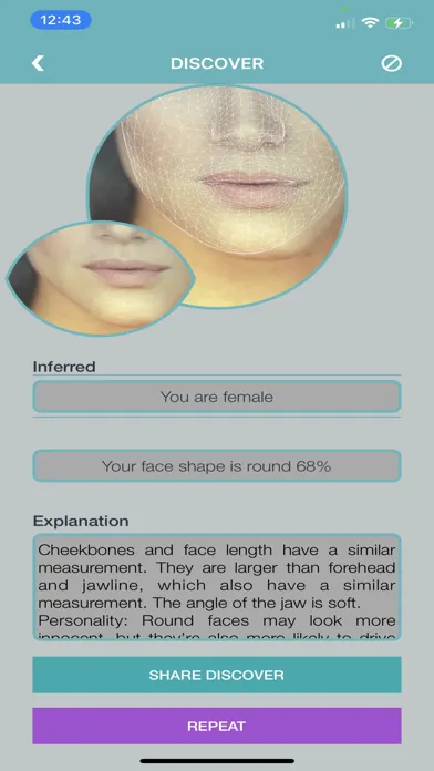 Capturas de tela do Face Look with AI