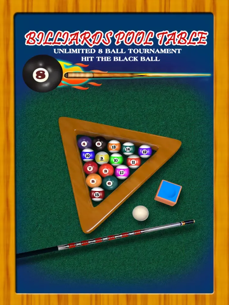 Billiards Pool Table Unlimited 8-ball Tournament : Hit the black ball - Free Edition iPad  Screenshots