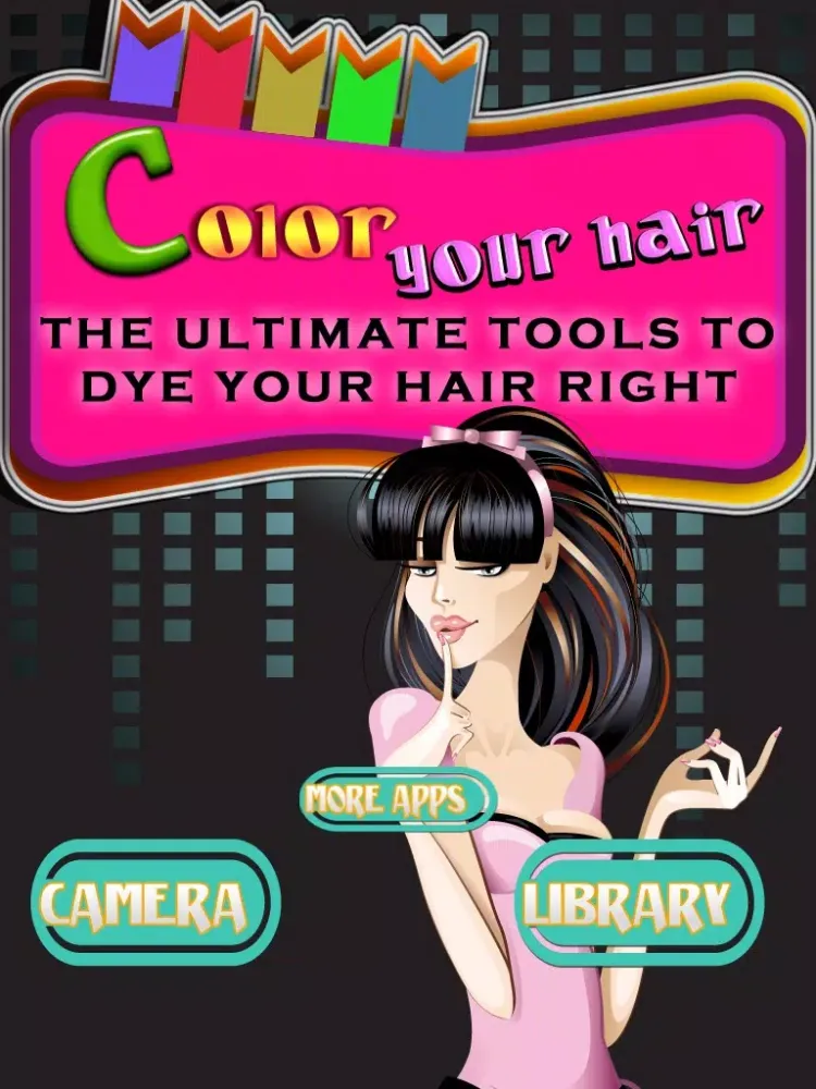 ภาพหน้าจอของ Color your hair - the ultimate tools to dye your hair right - Free Edition iPad 