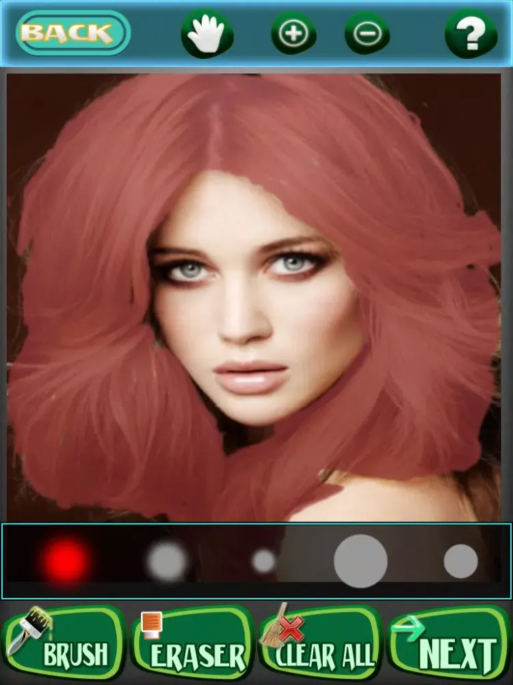 ภาพหน้าจอของ Color your hair - the ultimate tools to dye your hair right - Free Edition iPad 