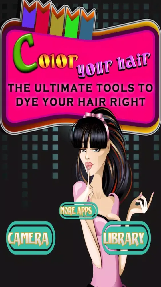 ภาพหน้าจอของ Color your hair - the ultimate tools to dye your hair right - Free Edition