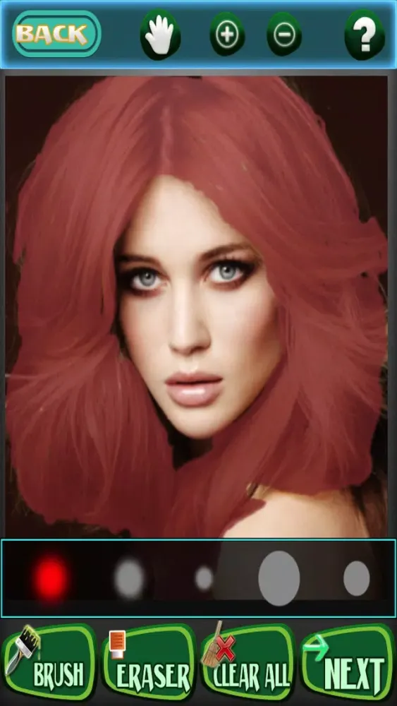 ภาพหน้าจอของ Color your hair - the ultimate tools to dye your hair right - Free Edition