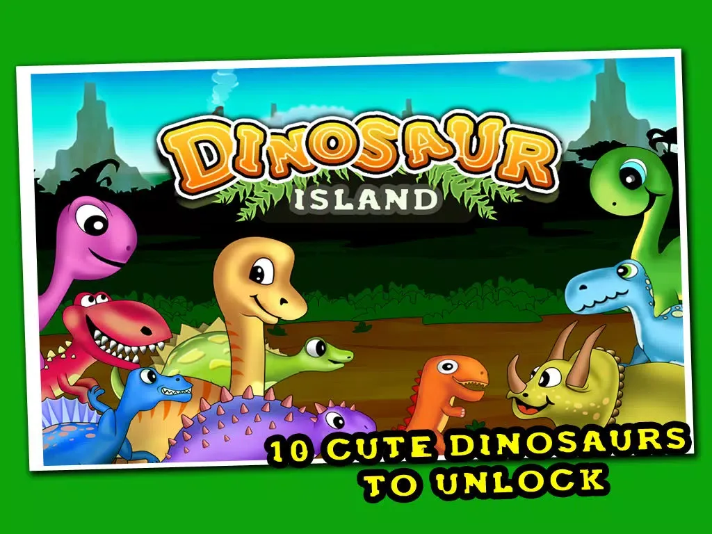 Dinosaur Island - The cute beasts against hunting cavemen - Free Edition iPad  Screenshots