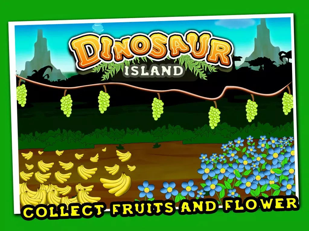 Dinosaur Island - The cute beasts against hunting cavemen - Free Edition iPad  Screenshots