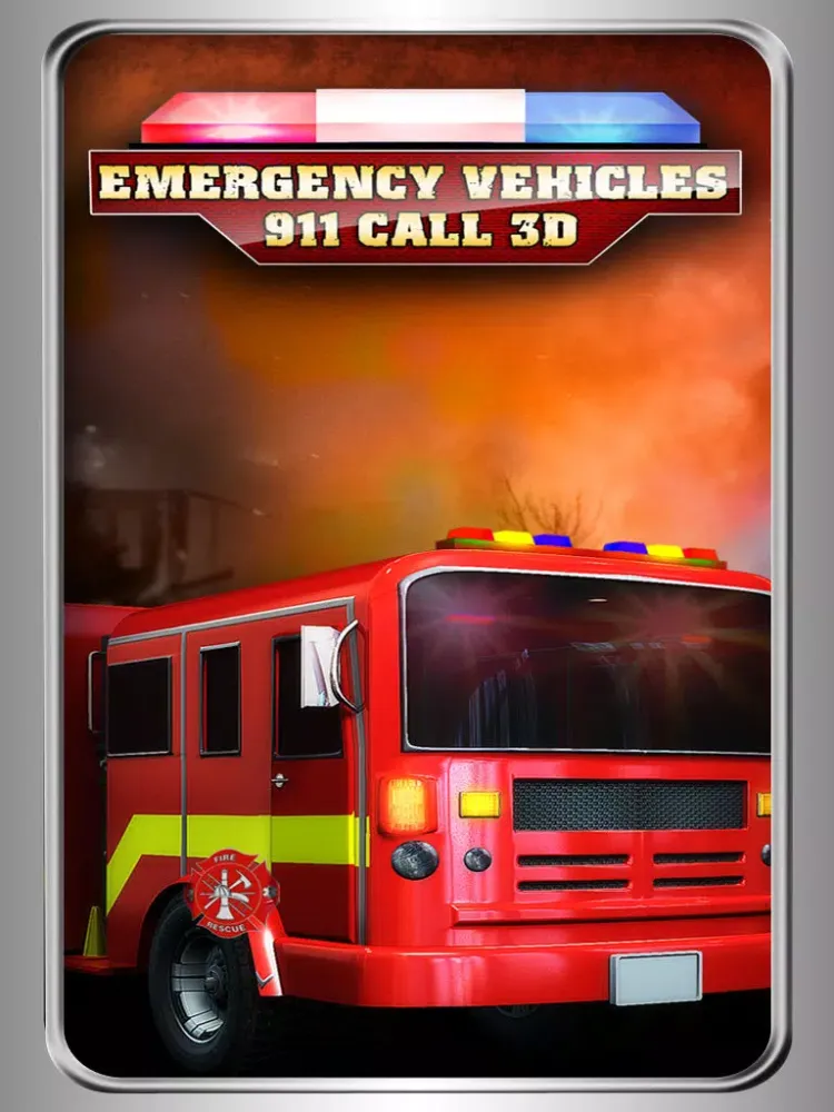 Emergency Vehicles 911 Call - The ambulance , firefighter & police crazy race - Free Edition iPad Screenshots