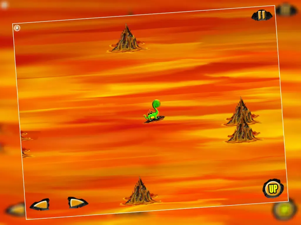 Captures d'écran de Rocking Surf Dinosaur : The Fire Lava River Prehistoric Journey - Free iPad 