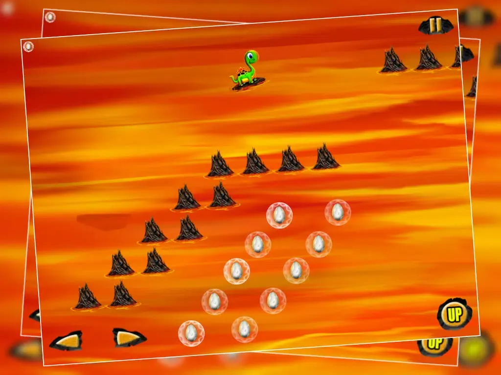 Captures d'écran de Rocking Surf Dinosaur : The Fire Lava River Prehistoric Journey - Free iPad 