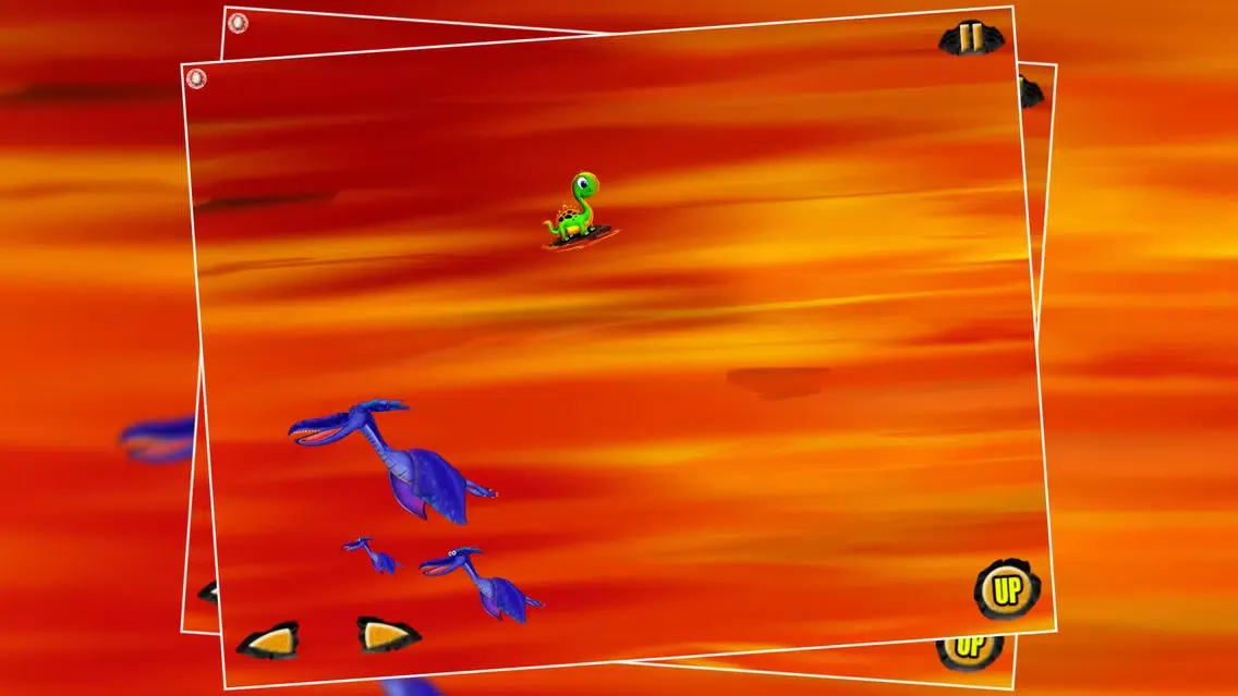 Captures d'écran de Rocking Surf Dinosaur : The Fire Lava River Prehistoric Journey - Free