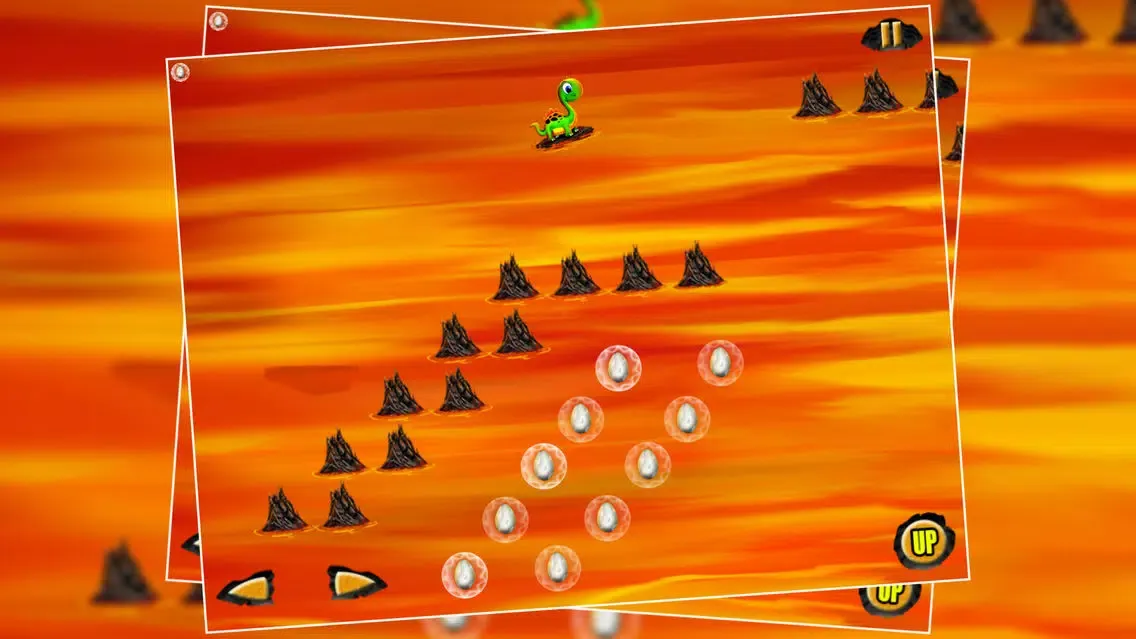 Captures d'écran de Rocking Surf Dinosaur : The Fire Lava River Prehistoric Journey - Free