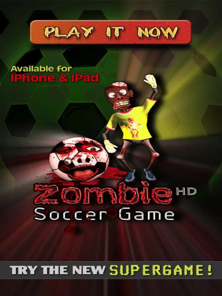Zombie Soccer : the cool free flick football sports game for boys and girls - HD iPad  Screenshots