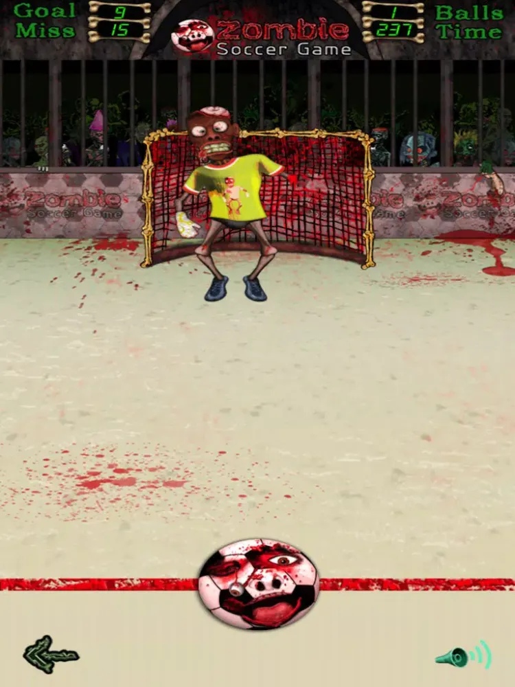 Zombie Soccer : the cool free flick football sports game for boys and girls - HD iPad  Screenshots