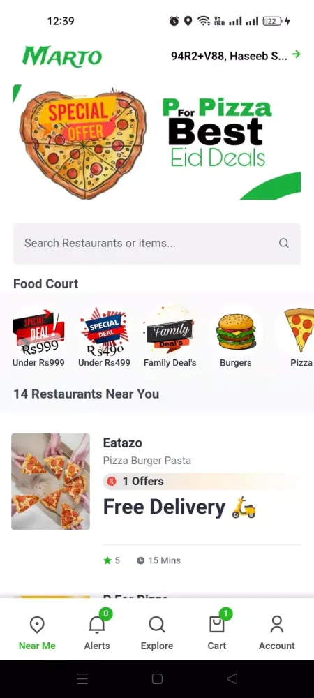 Captures d'écran de Marto | Food Delivery APP