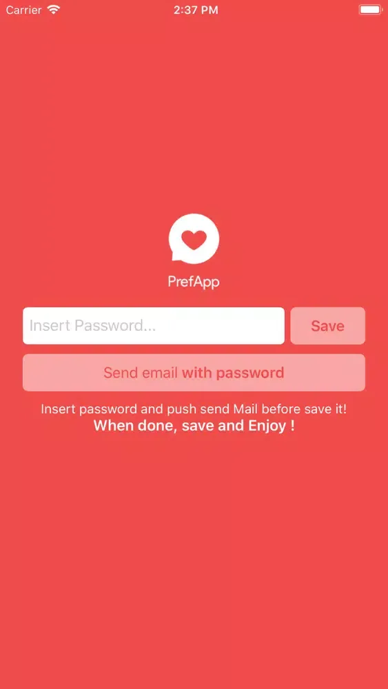 Ảnh chụp màn hình của PrefApp