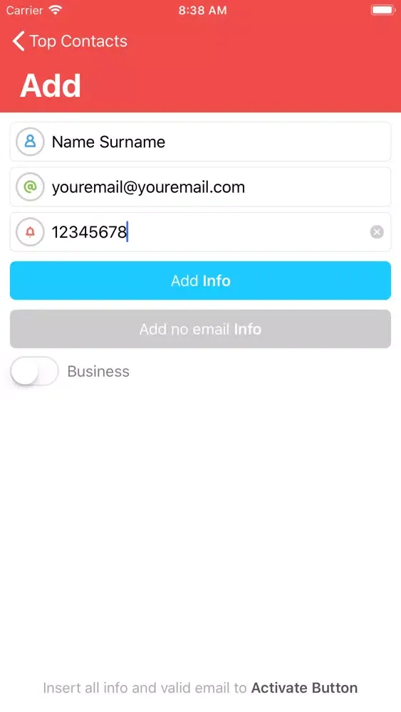 Ảnh chụp màn hình của PrefApp