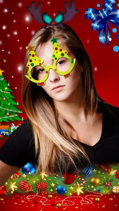 Ảnh chụp màn hình của Xmas Dressup Salon Photo Effect App: Edit Your Pics And Selfie With Awesome Filters Effects And Lots of Editing Tools - Share Moments With Friends