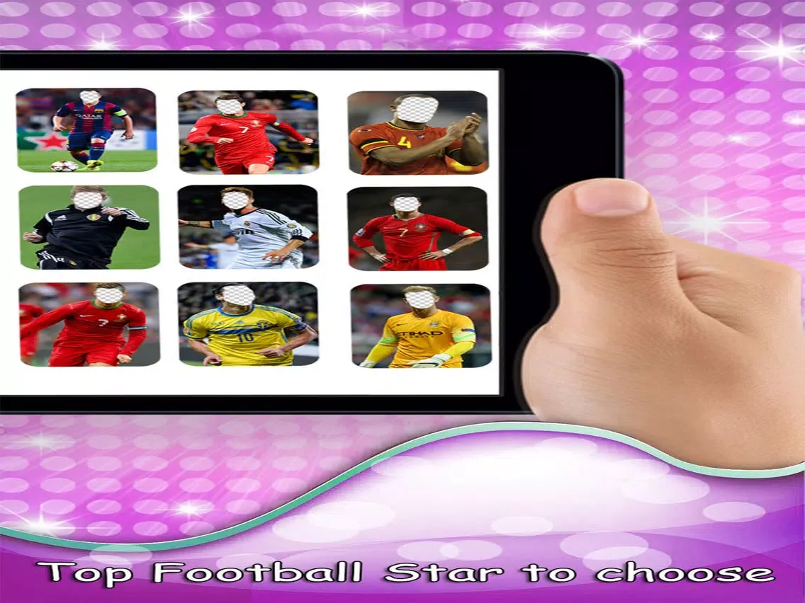 Tangkapan skrin Photo Face Changer HD For UEFA Euro 2016 - Adjust your Face with Soccer Hero players iPad 