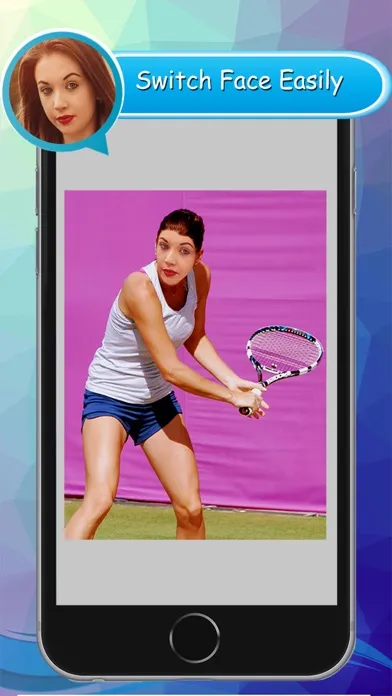 Capturas de tela do Athlete Face Juggler - Replace Face in Pic Frame Hole & Transpose yourself as a Summer Athlete Player