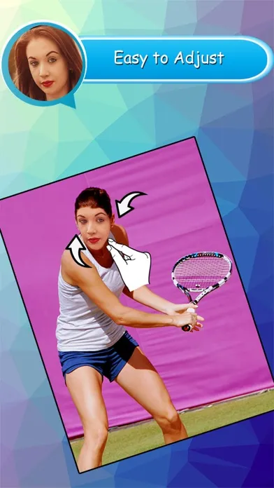Capturas de tela do Athlete Face Juggler - Replace Face in Pic Frame Hole & Transpose yourself as a Summer Athlete Player