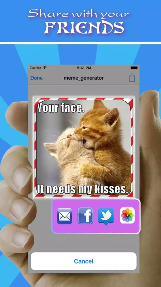 ภาพหน้าจอของ Funny Meme Creator - Caption for photo & LOL Troll Face Instant Meme