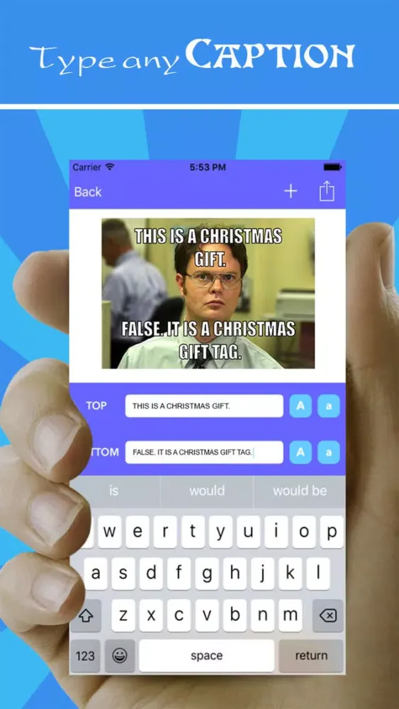 ภาพหน้าจอของ Funny Meme Creator - Caption for photo & LOL Troll Face Instant Meme